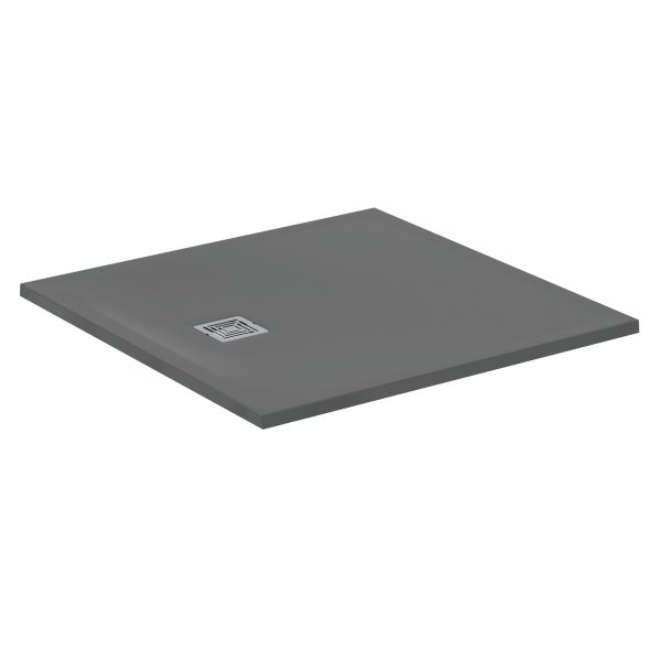 Ideal Standard Ultra Flat S+ 1000 x 1000mm Grey Square Shower Tray