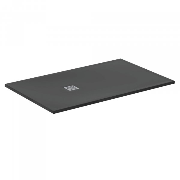 Ideal Standard Ultra Flat S+ 1600 x 1000mm Black Rectangular Shower Tray