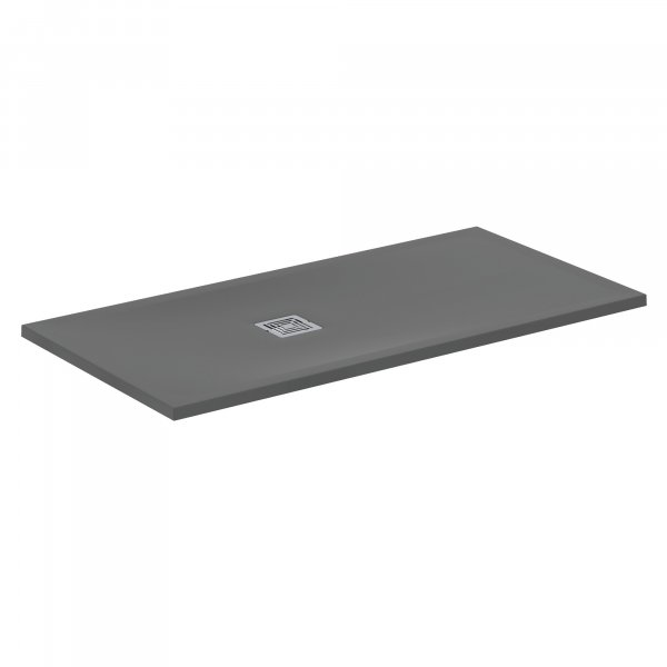 Ideal Standard Ultra Flat S+ 1400 x 700mm Grey Rectangular Shower Tray