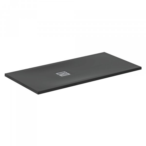 Ideal Standard Ultra Flat S+ 1400 x 700mm Black Rectangular Shower Tray