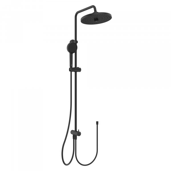 Ideal Standard Ceraflow T25+ Shower Diverter System with 2 Function Showerhead and 2 Function Handspray - Silk Black