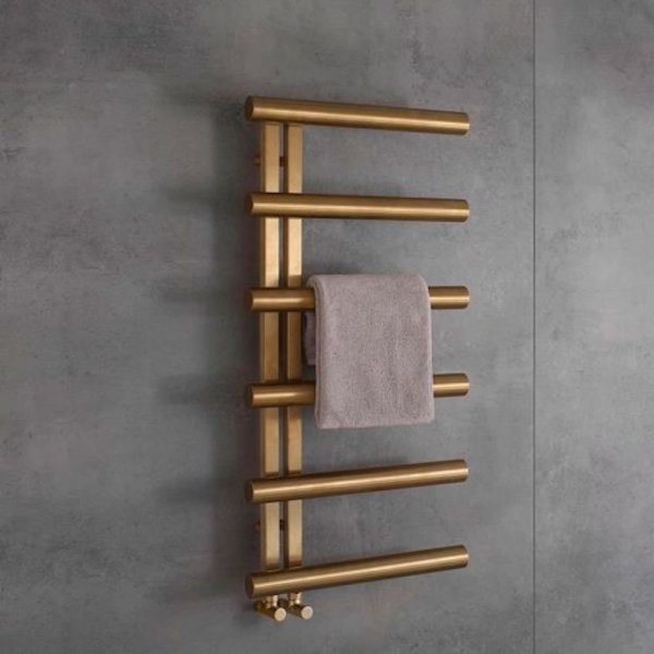 Zehnder Studio Collection Chime Towel Warmer 1000 x 500mm - Brushed Bronze