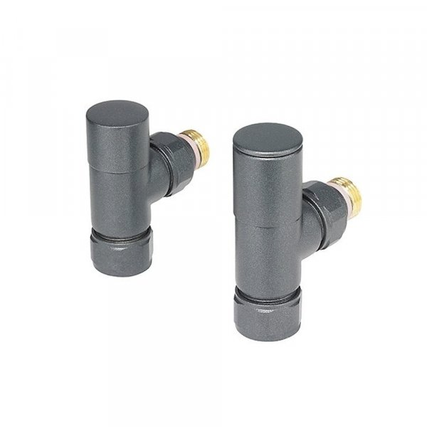 Zehnder Manual Angled Valve Set 27 - Volcanic