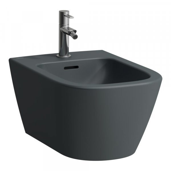 Laufen Meda Wall-Hung Bidet - Matt Graphite