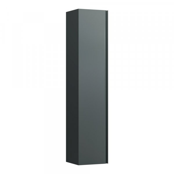 Laufen Meda 1650 x 335mm Tall cabinet with 1 Left Hand Door - Traffic Grey