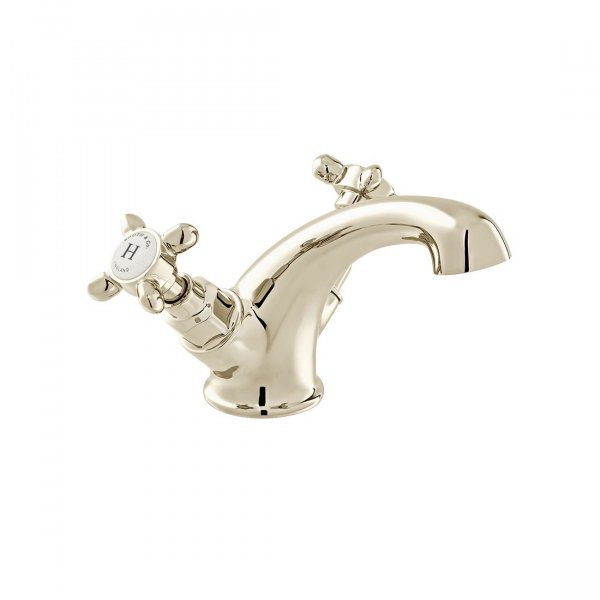 Booth & Co. Axbridge Cross Mono Basin Mixer - Nickel