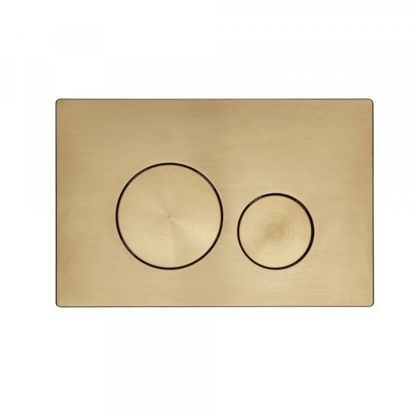 Tavistock Circles Flush Plate - Brushed Brass