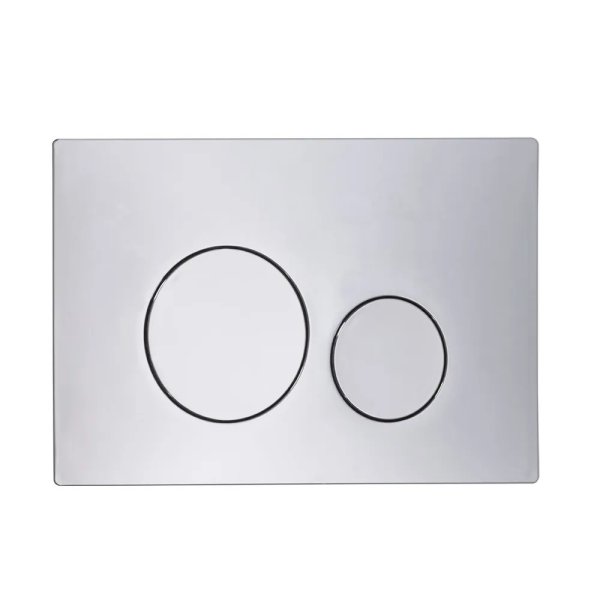 Tavistock Circles Flush Plate - Chrome