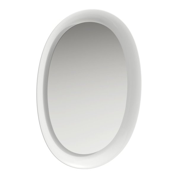 Laufen The New Classic Ceramic Mirror with LED Ambient Light - White