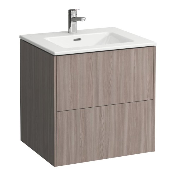 Laufen Pro S 600mm Vanity Unit with Two Drawers & Basin  - Light Elm