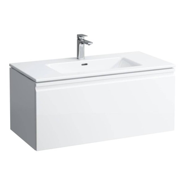 Laufen Pro S Laufen Pro S 1000mm Slim Vanity Unit with 1 Drawer & Basin  - Matt White