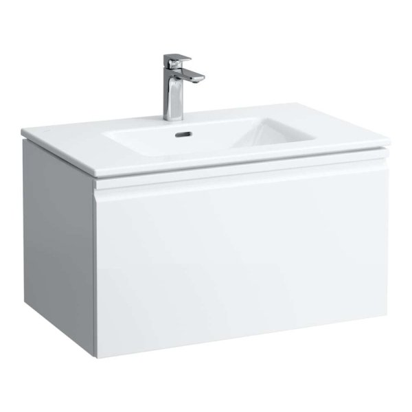 Laufen Pro S Laufen Pro S 800mm Slim Vanity Unit with 1 Drawer & Basin  - Gloss White