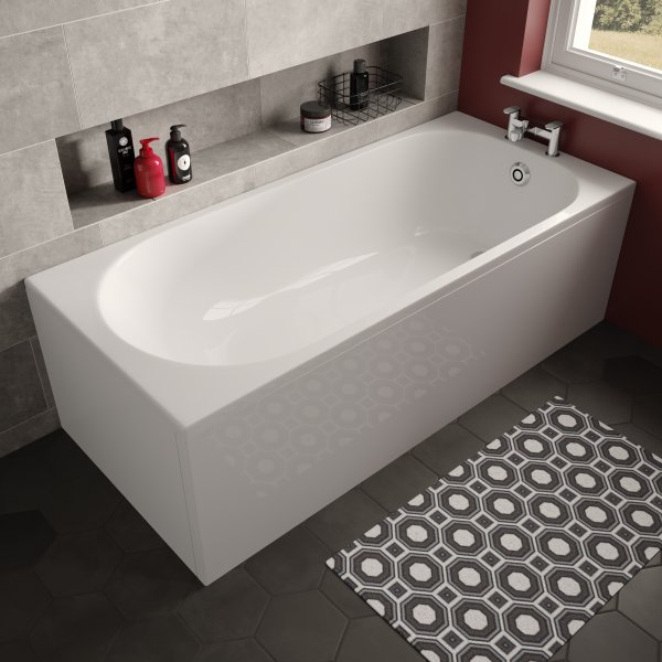 The White Space Arnold 1480 x 685mm Single-Ended Bath