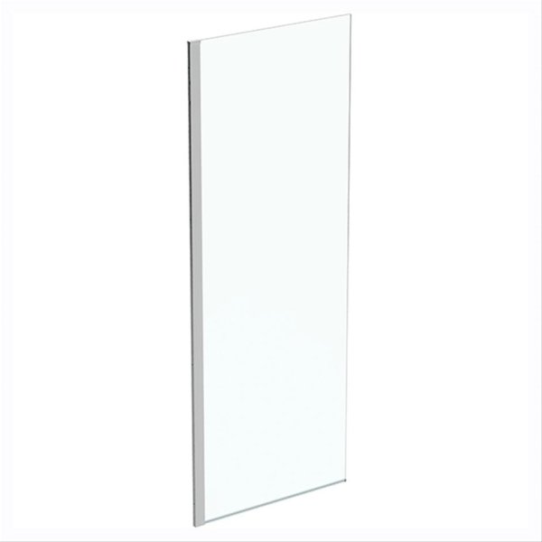 Ideal Standard i.life 800mm Wetroom Panel with Bottom Profile - Bright Silver