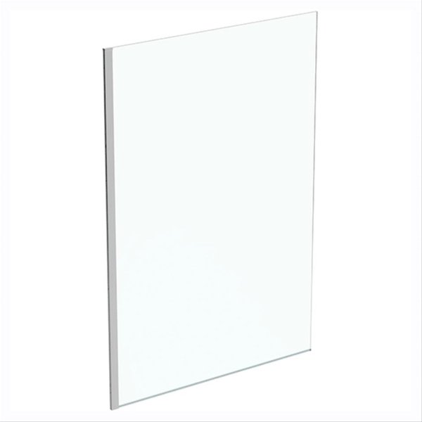 Ideal Standard i.life 1400mm Wetroom Panel with Bottom Profile - Bright Silver
