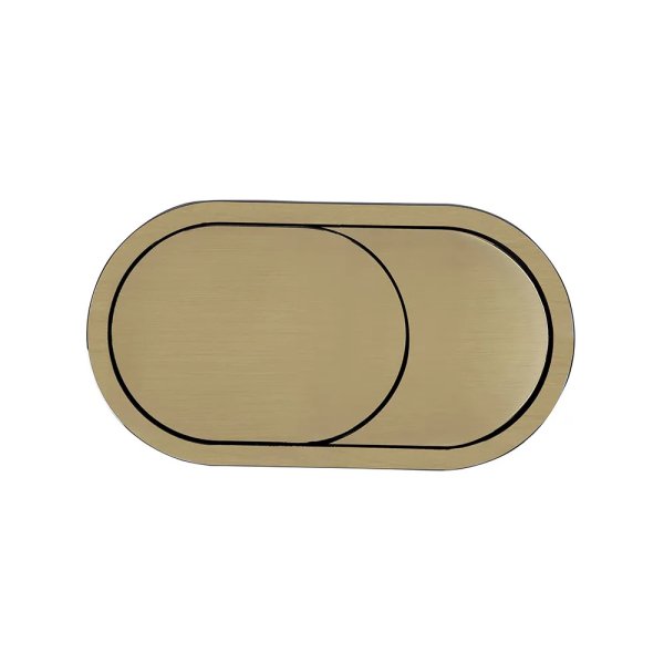 Tavistock Oval Toilet Flush Button - Brushed Brass