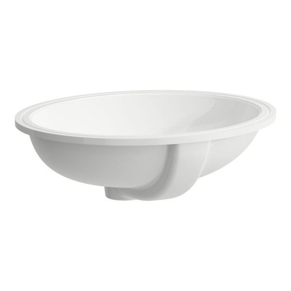 Laufen Savoy 500mm Oval Under-Countertop Basin - White
