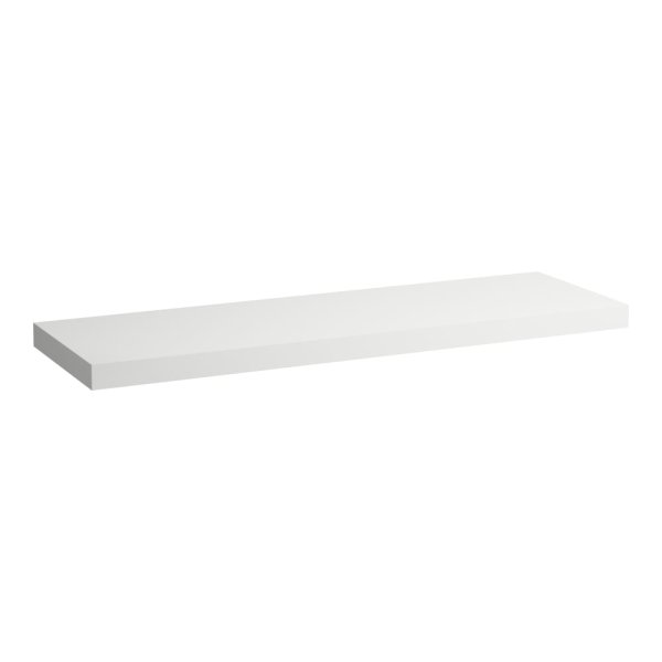 Laufen Lani 1600mm Countertop with Installation Brackets (without Cut-Out) - Matt White