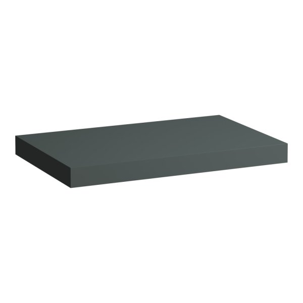 Laufen Lani 800mm Countertop with Installation Brackets (without Cut-Out) - Traffic Grey