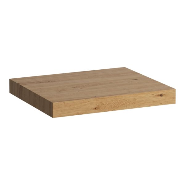 Laufen Lani 600mm Countertop with Installation Brackets (without Cut-Out) - Wild Oak