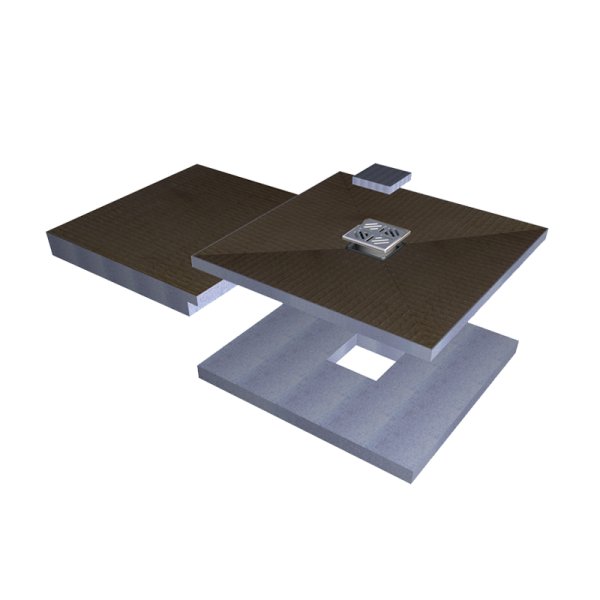 Abacus Elements 900 x 1850 x 130/140mm Concept 1 900 x 1850 x 130/140mm Raised Tray Kit with Installation Kit