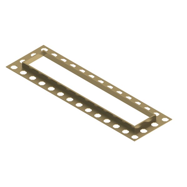 Abacus Elements 300mm Linear Waste Finishing Trim - Brushed Brass