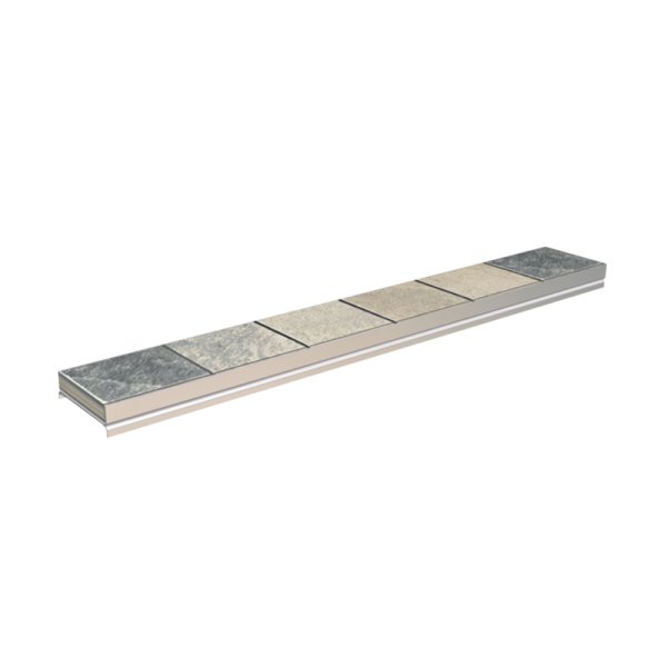 Abacus Elements 300mm Linear Waste Cover Plate - Tileable