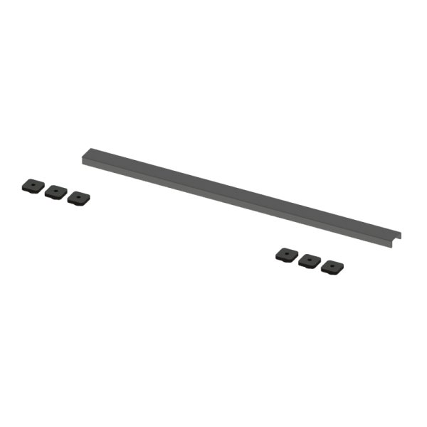Abacus Elements 700mm Linear Waste Cover Plate - Anthracite