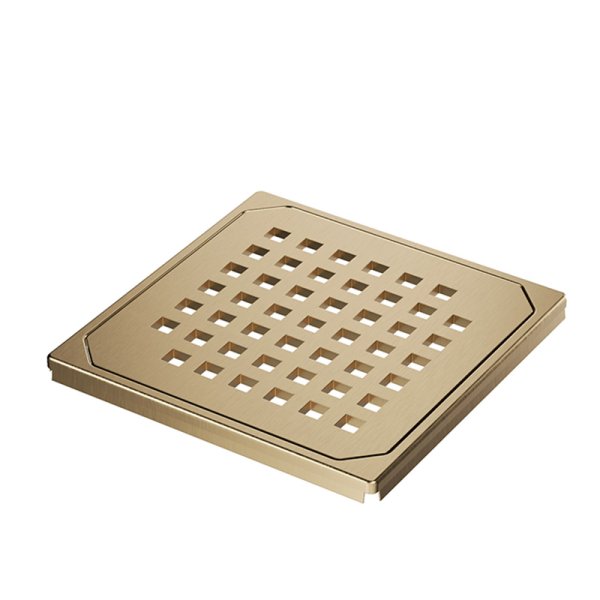 Abacus Elements Designer 120mm Drain Cover - Brushed Brass
