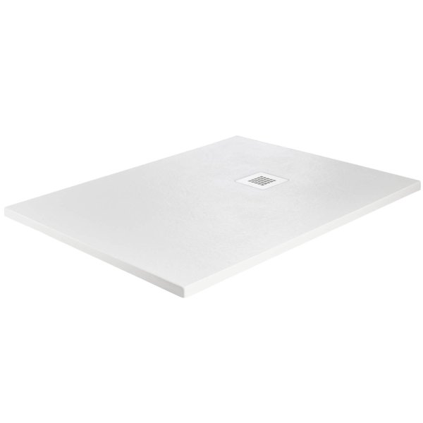 Just Trays Naturals 1400 x 700mm Stone Rectangular Shower Tray - Malham Grey