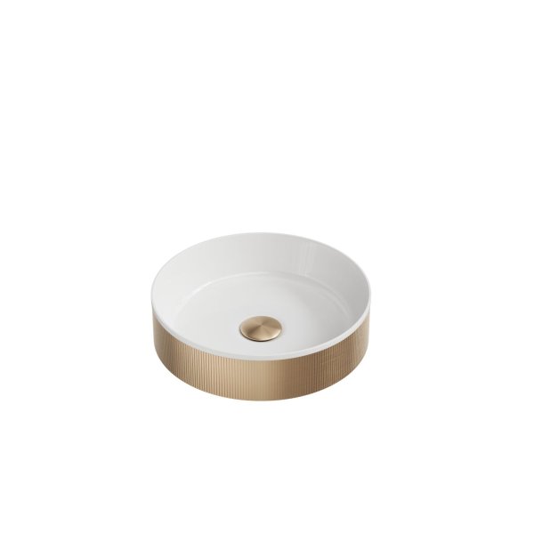Scudo Koko 360mm Countertop Basin - Brushed Brass