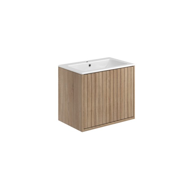 Scudo Alfie 600mm Wall-Hung Vanity Unit - Sonoma Oak