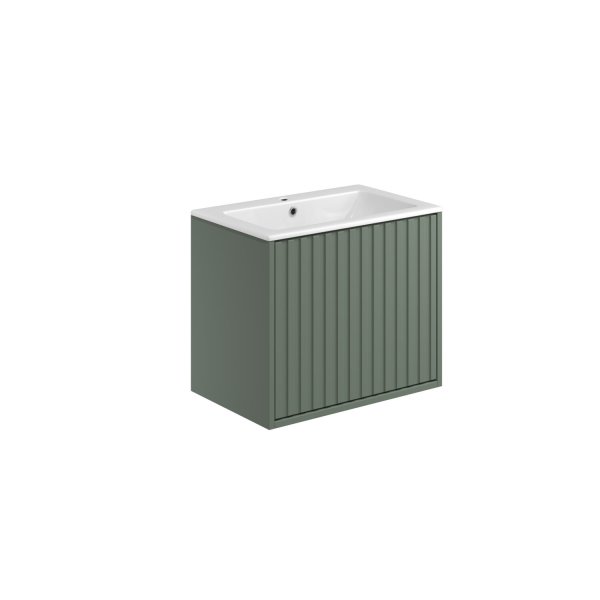 Scudo Alfie 600mm Wall-Hung Vanity Unit - Reed Green