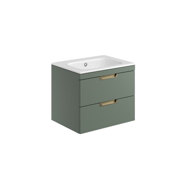 Scudo Aubrey 600mm Wall-Hung Vanity Unit - Reed Green