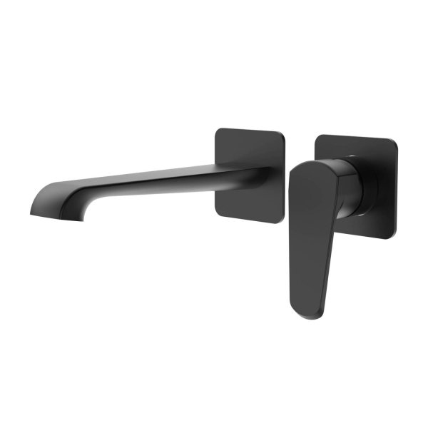 Scudo Montana Wall-Mounted Basin Mixer - Matt Black