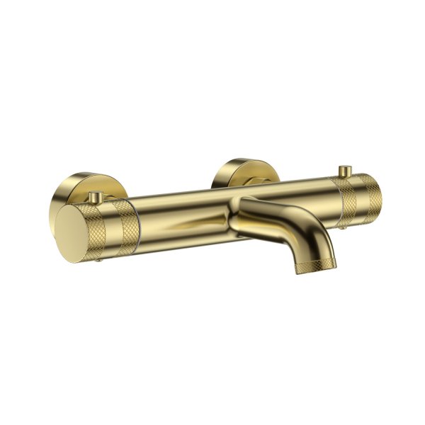 Scudo Core Wall-Mounted Bath Filler - Brushed Brass