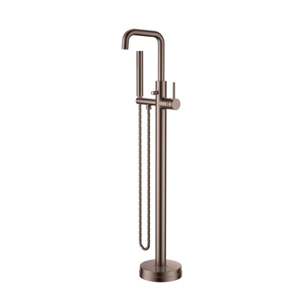 Scudo Core Freestanding Bath/Shower Mixer - Brushed Bronze