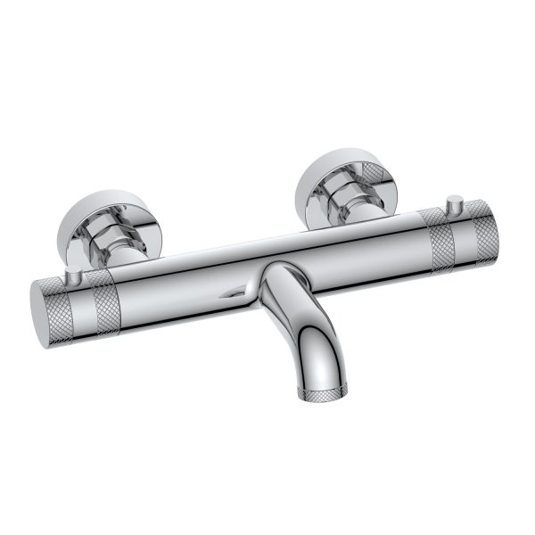 Scudo Core Wall-Mounted Bath Filler - Chrome