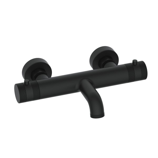 Scudo Core Wall-Mounted Bath Filler - Matt Black