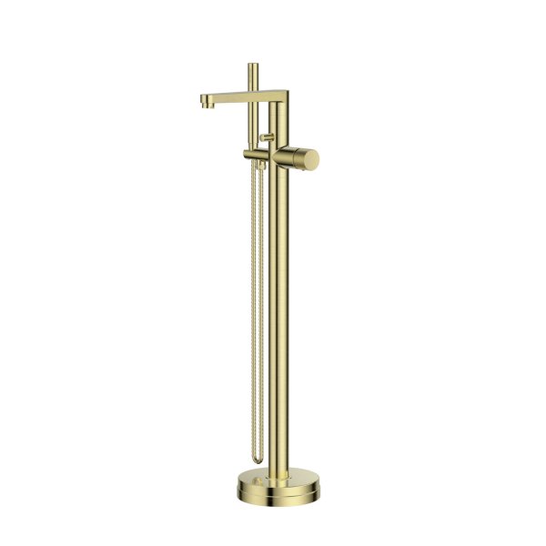 Scudo KOKO Freestanding Bath/Shower Mixer - Brushed Brass