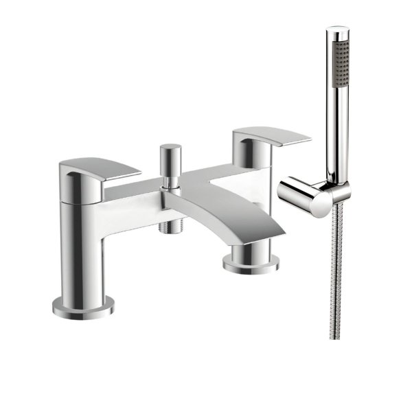 Scudo Belini Bath/Shower Mixer with Shower Kit & Wall Bracket - Chrome