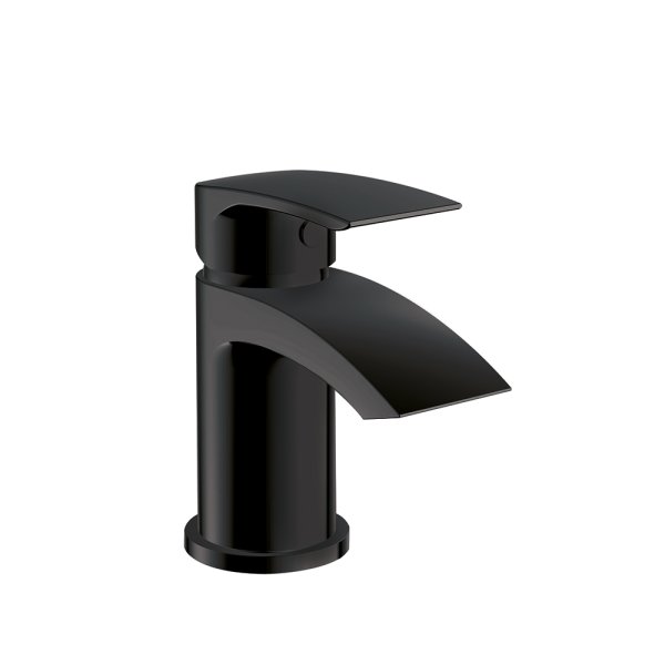 Scudo Belini Black Mini Mono Basin Mixer - Matt Black