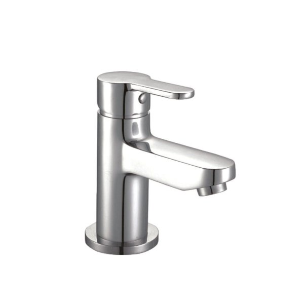 Scudo Favour Mono Basin Mixer with Push Waste - Chrome