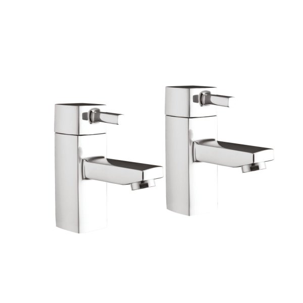 Scudo Forme Basin Taps (Pair) - Chrome