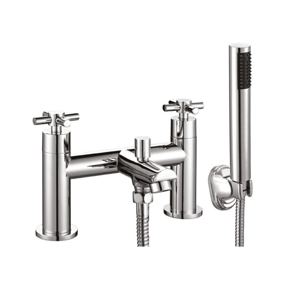 Scudo Kross Bath/Shower Mixer with Shower Kit & Wall Bracket - Chrome