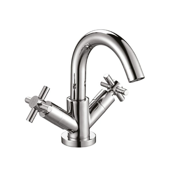 Scudo Kross Mono Basin Mixer with Push Waste - Chrome