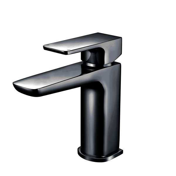 Scudo Muro Basin Mono Mixer - Matt Black