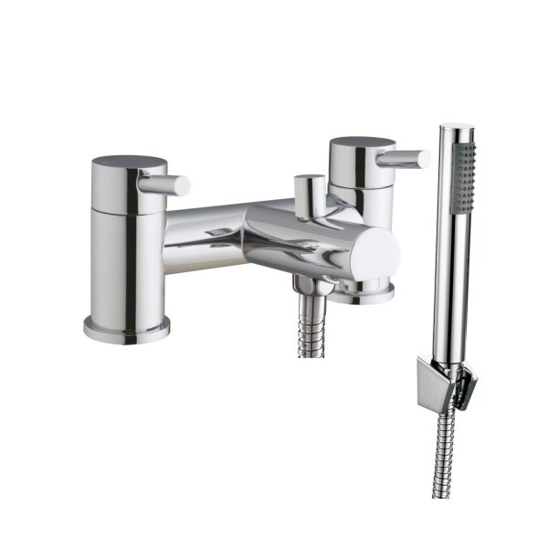 Scudo Premier Bath/Shower Mixer with Shower Kit & Wall Bracket - Chrome