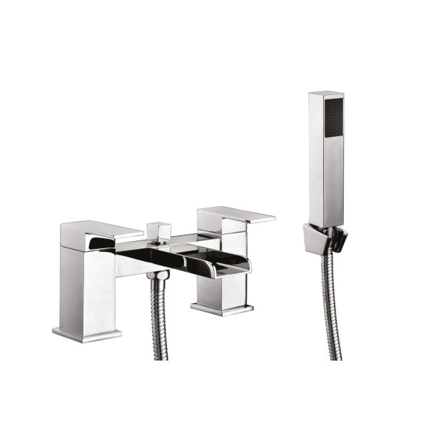 Scudo Victoria Bath/Shower Mixer with Shower Kit & Wall Bracket - Chrome