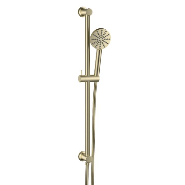 Scudo Concealed Riser Rail - Brushed Brass